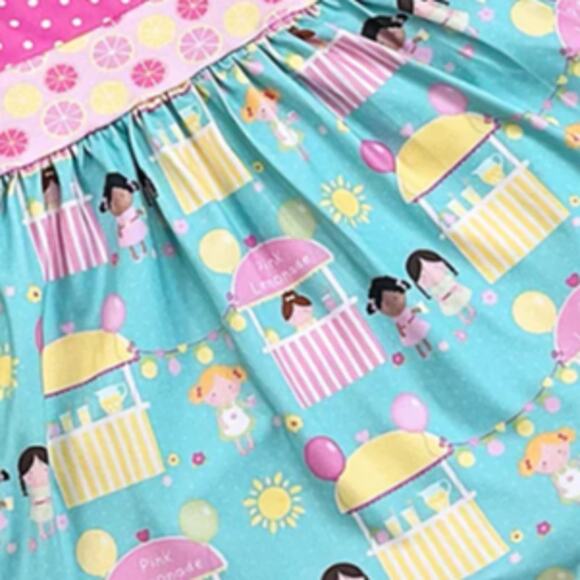 PETE + LUCY Pink Lemonade Stand Summer Dress 12-18 months NEW - Picture 3 of 5